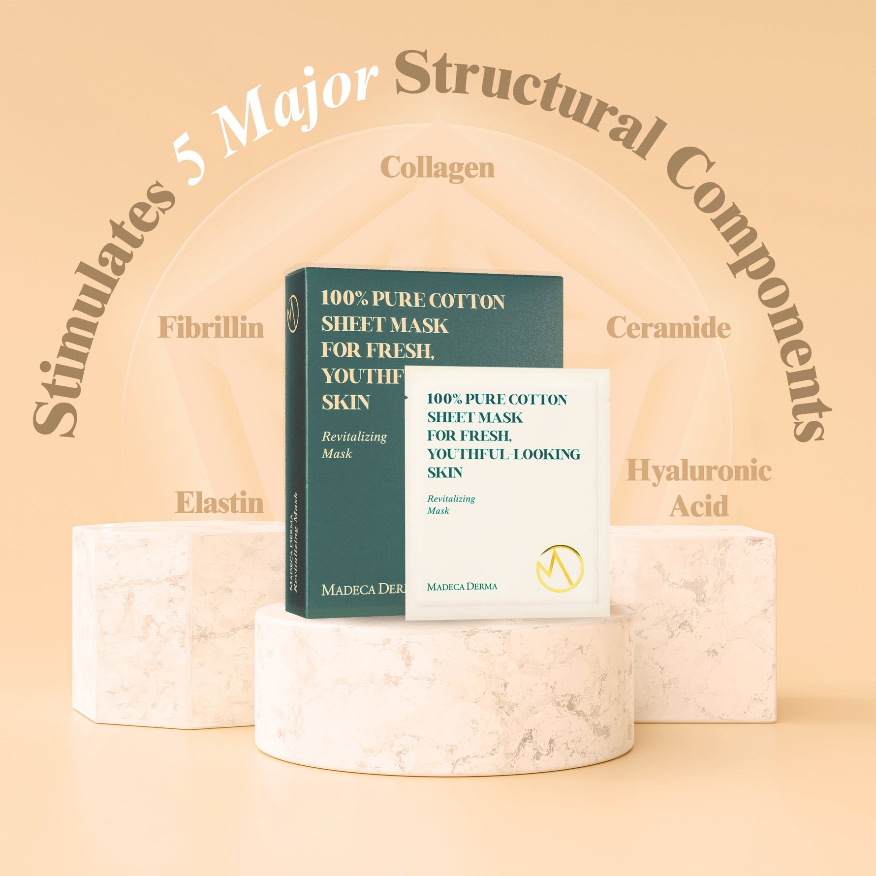 Madeca Derma Revitalizing Facial Mask | Hyaluronic Acid Facial Mask image 3