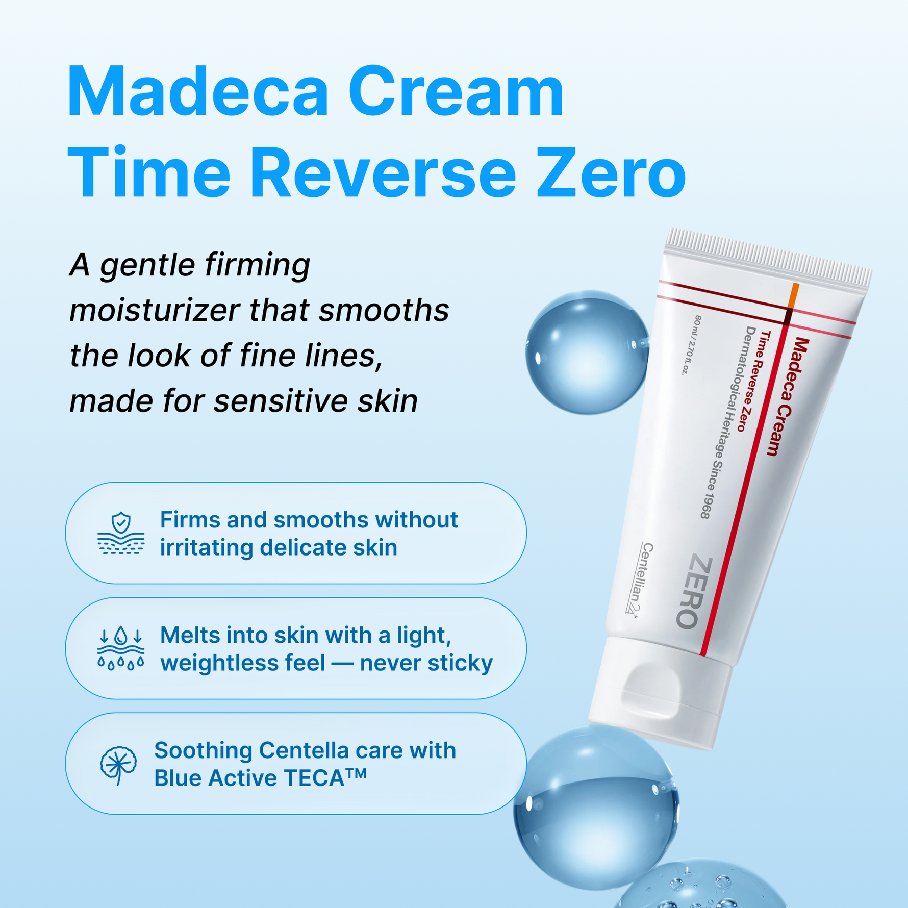 Madeca Cream Time Reverse Zero | 2.7 fl oz | Korean Skincare