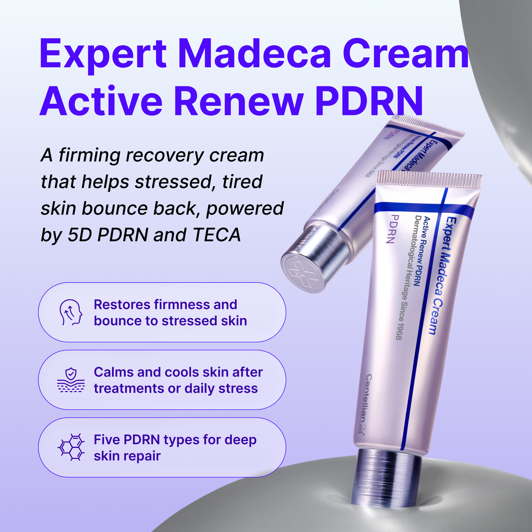 twent kei PDRNクリーム・MADE Cクリーム・ノニアンプル セット Expert Madeca Cream Active Renew PDRN | 1.69 fl oz – Centellian 24