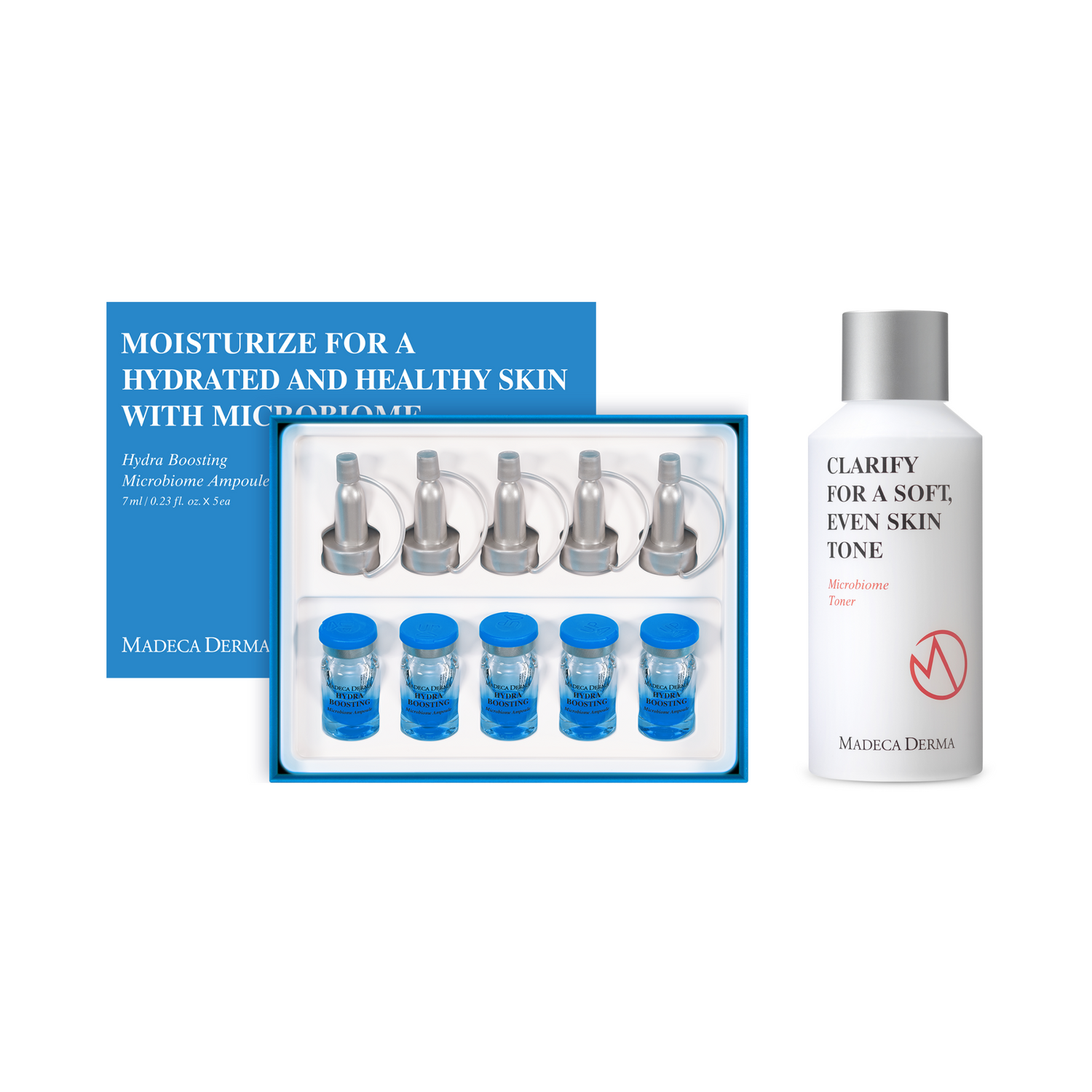 Madeca Derma Hydra Boosting Microbiome Ampoule 5 ea + Toner Duo
