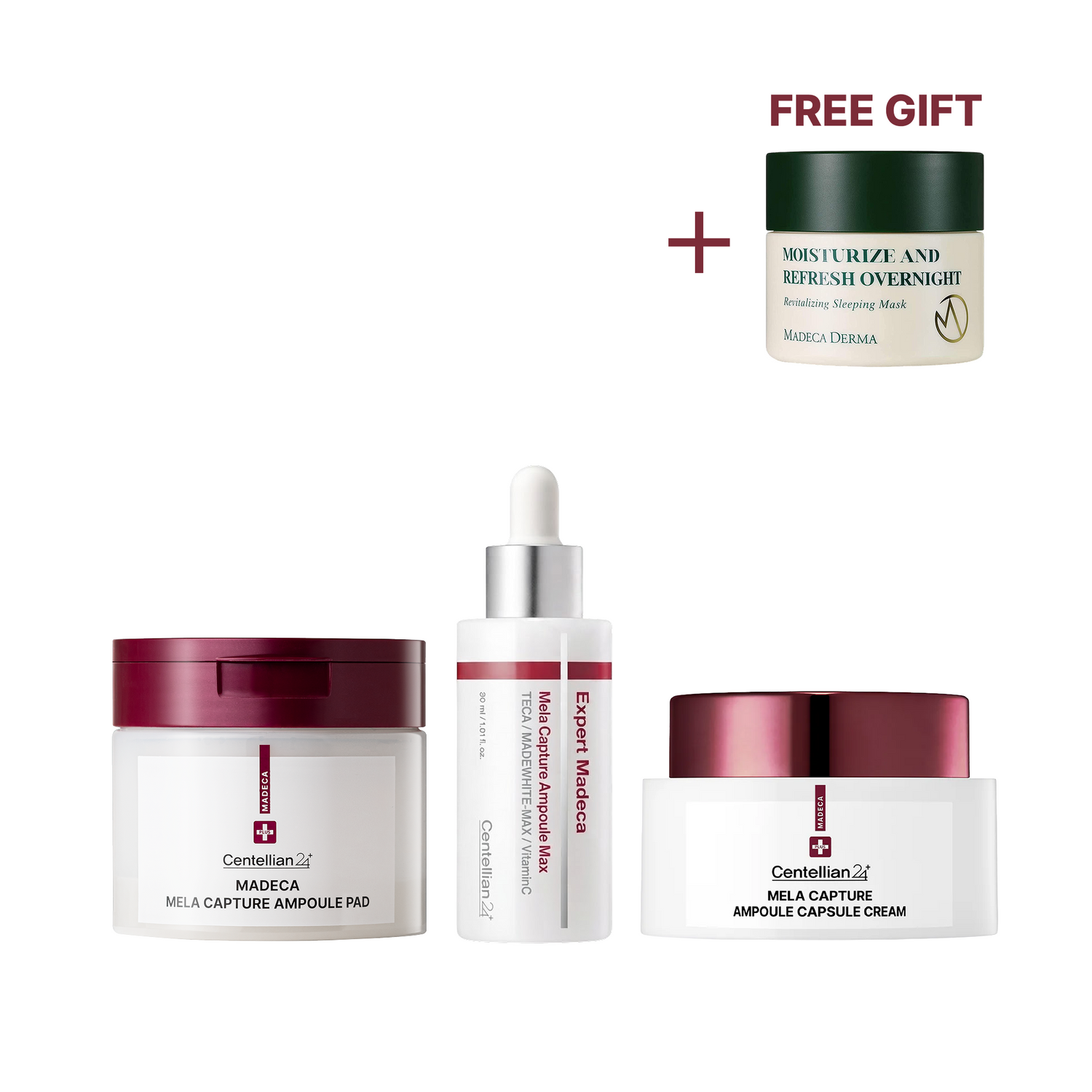 Madeca Mela Capture Dark Spot Set | 3-Step Brightening Routine + Free Sleeping Mask