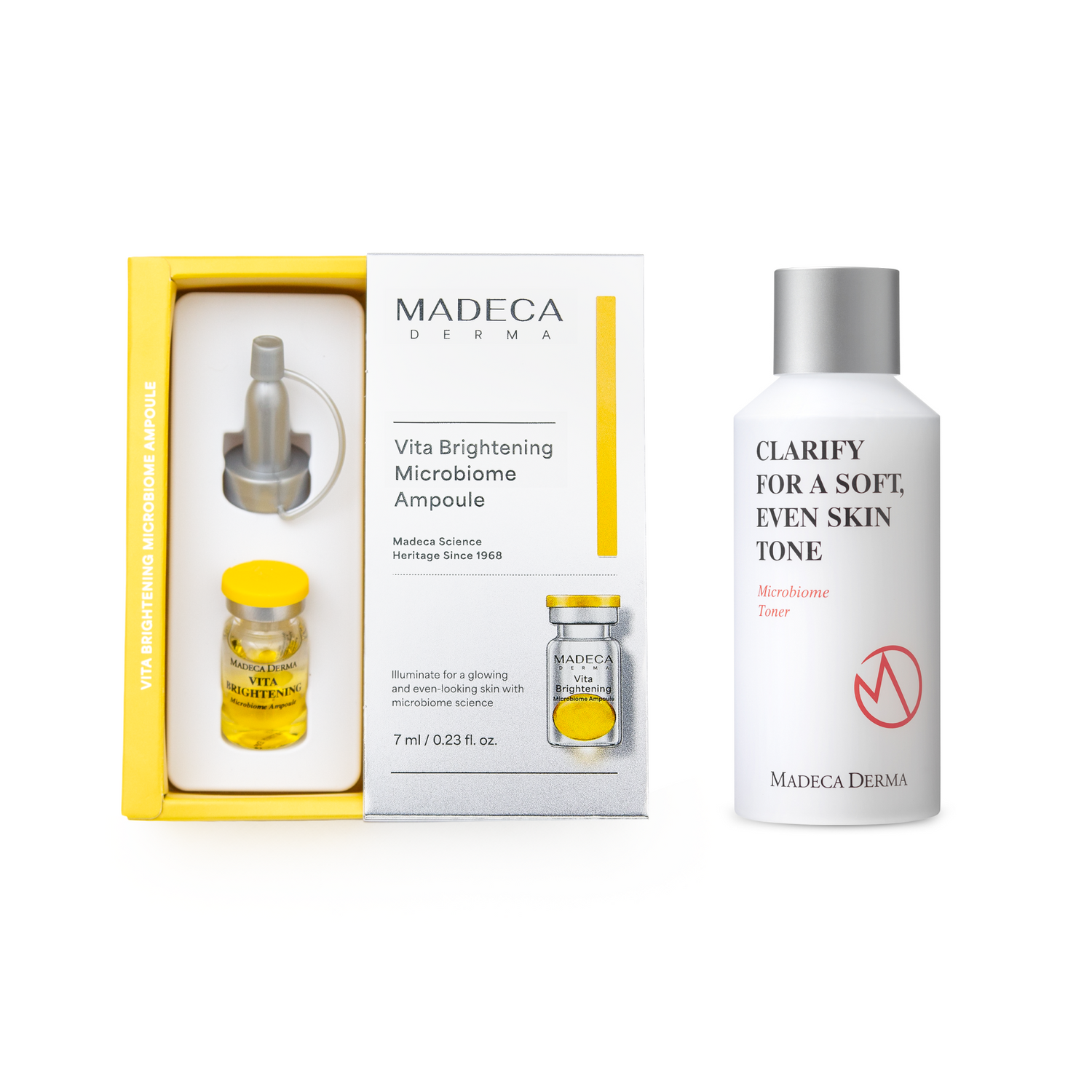 Madeca Derma Vita Brightening Microbiome Ampoule 1 ea + Toner Duo