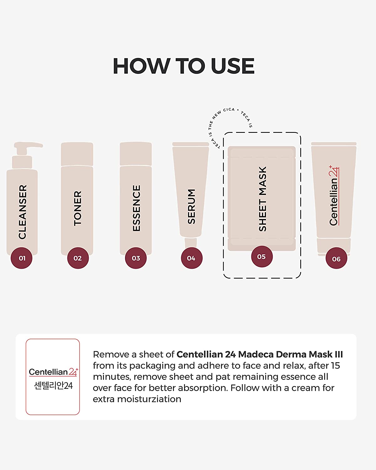 Centellian 24 Madeca Derma Mask III Intensive Formula | 10 ea